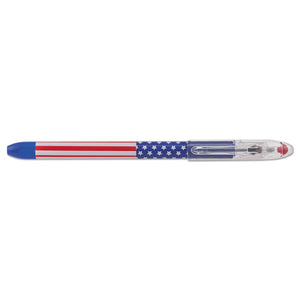 ESPENBK90USAA - R.s.v.p. Stars & Stripes Ballpoint Stick Pen, Black Ink, Fine, Dozen
