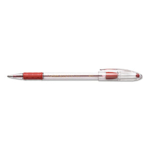 ESPENBK91B - R.s.v.p. Stick Ballpoint Pen, 1mm, Trans Barrel, Red Ink, Dozen