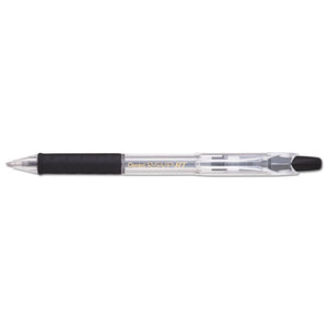 ESPENBK93A - R.s.v.p. Rt Retractable Ballpoint Pen, 1mm, Clear Barrel, Black Ink, Dozen