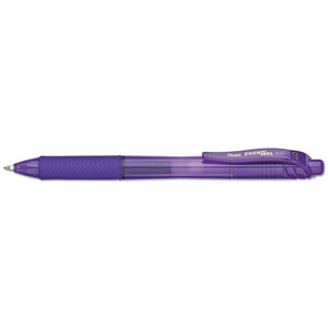 ESPENBL107V - Energel-X Retractable Roller Gel Pen, .7mm, Violet Barrel-ink, Dozen