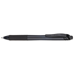 ESPENBL110A - Energel-X Retractable Roller Gel Pen, 1mm, Trans Black Barrel, Black Ink, Dozen