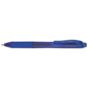 ESPENBL110C - Energel-X Retractable Roller Gel Pen, 1mm, Trans Blue Barrel, Blue Ink, Dozen
