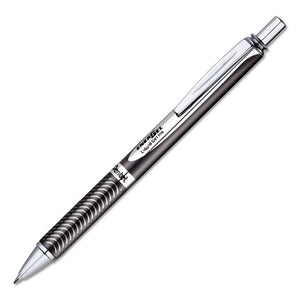 ESPENBL407AA - Energel Alloy Rt Retractable Liquid Gel Pen, .7mm, Black Barrel, Black Ink