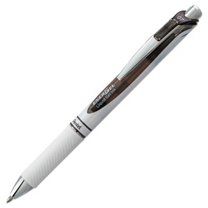 ESPENBL77PWA - Energel Rtx Retractable Liquid Gel Pen, .7mm, White-black Barrel, Black Ink