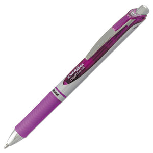 ESPENBL77V - Energel Rtx Retractable Liquid Gel Pen, .7mm, Black-gray Barrel, Violet Ink