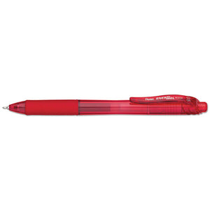 ESPENBLN105B - Energel-X Retractable Roller Gel Pen, .5mm, Red Barrel-ink, Dozen