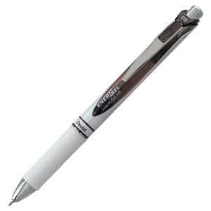 ESPENBLN75PWA - Energel Rtx Retractable Liquid Gel Pen, .5mm, White-black Barrel, Black Ink