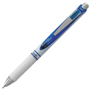 ESPENBLN75PWC - Energel Rtx Retractable Liquid Gel Pen, .5mm, White-blue Barrel, Blue Ink