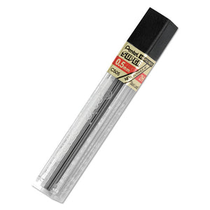 ESPENC5052H - Super Hi-Polymer Lead Refills, 0.5mm, 2h, Black, 12 Leads-tube