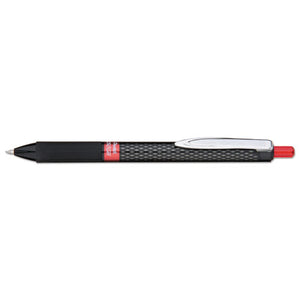 ESPENK497B - Oh! Gel Retractable Roller Pen, .7mm, Black Barrel, Red Ink, Dozen