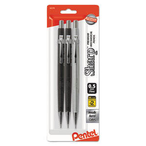 ESPENP205MBP3M - Sharp Mechanical Drafting Pencil, 0.5 Mm, Assorted Barrels, 3-pack