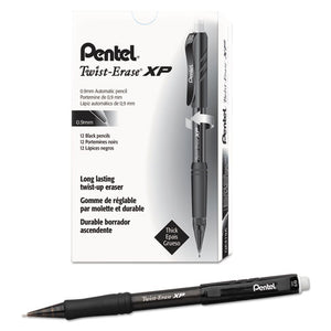 ESPENQE419A - Twist-Erase Express Mechanical Pencil, .9mm, Black, Dozen