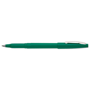 ESPENR100D - Rolling Writer Stick Roller Ball Pen, .8mm, Green Barrel-ink, Dozen