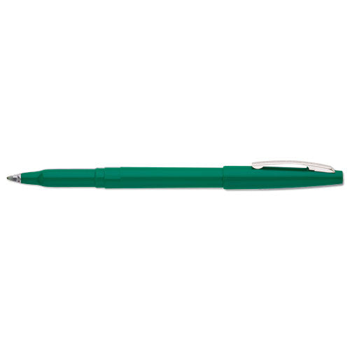 ESPENR100D - Rolling Writer Stick Roller Ball Pen, .8mm, Green Barrel-ink, Dozen