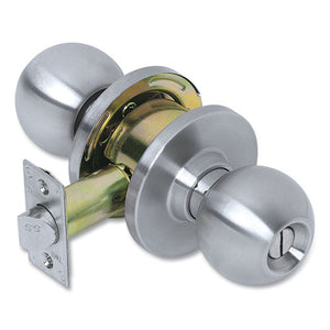 Heavy Duty Commercial Privacy Knob Lockset, Stainless Steel Finish