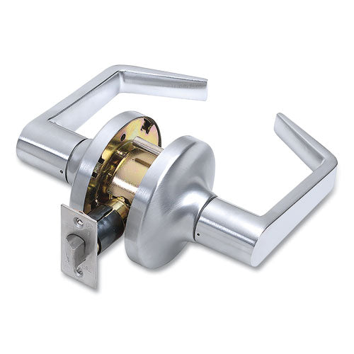 Heavy Duty Commercial Passage Lever Lockset, Satin Chrome Finish