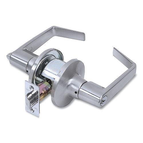 Light Duty Commercial Entry Lever Lockset, Satin Chrome Finish