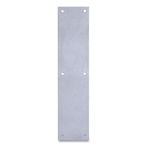 Door Push Plate, 3.5 X 15, Satin Stainless Steel