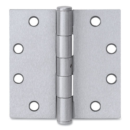 Plain Bearing Door Hinge, 4.5 X 4.5, Satin Stainless Steel