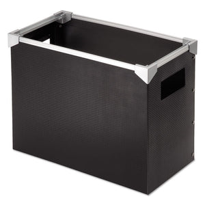 ESPFX01151 - Poly Desktop Storage Box, Letter Size, Black