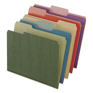 ESPFX04350 - Earthwise By Pendaflex Recycled File Folders, 1-3 Top Tab, Ltr, Assorted, 50-bx