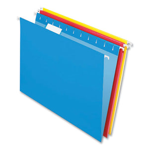 Recycled Hanging File Folders, 1-5-cut Tab, Letter Size, Assorted Colors, 20-box