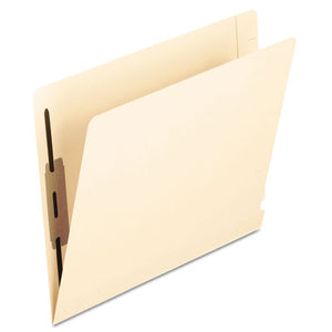ESPFX13240 - Laminated Spine End Tab Folder With 2 Fasteners, 14 Pt Manila, Letter, 50-box