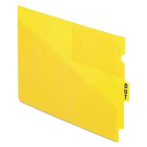 ESPFX13544 - End Tab Poly Out Guides, Center "out" Tab, Letter, Yellow, 50-box