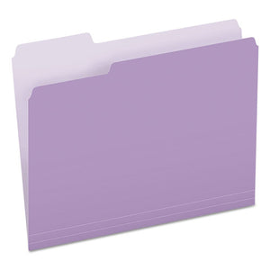 ESPFX15213LAV - Colored File Folders, 1-3 Cut Top Tab, Letter, Lavender-light Lavender, 100-box
