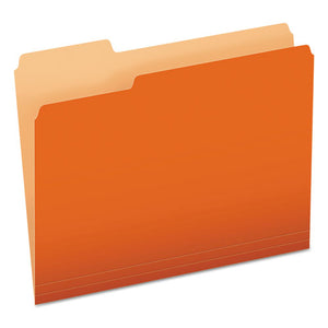 ESPFX15213ORA - Colored File Folders, 1-3 Cut Top Tab, Letter, Orange-light Orange, 100-box