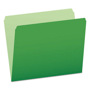 ESPFX152BGR - Colored File Folders, Straight Cut, Top Tab, Letter, Green-light Green, 100-box