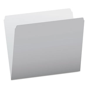 ESPFX152GRA - Colored File Folders, Straight Cut, Top Tab, Letter, Gray-light Gray, 100-box