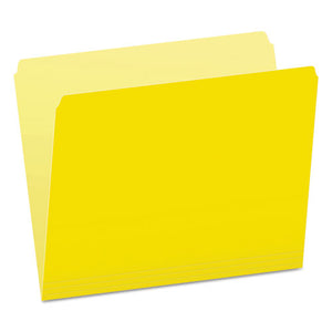ESPFX152YEL - Colored File Folders, Straight Top Tab, Letter, Yellow-light Yellow, 100-box