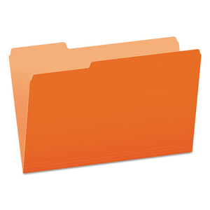 ESPFX15313ORA - Colored File Folders, 1-3 Cut Top Tab, Legal, Orange-light Orange, 100-box