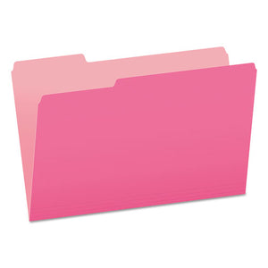 ESPFX15313PIN - Colored File Folders, 1-3 Cut Top Tab, Legal, Pink-light Pink, 100-box