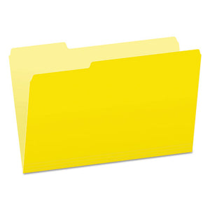 ESPFX15313YEL - Colored File Folders, 1-3 Cut Top Tab, Legal, Yellow, Light Yellow, 100-box