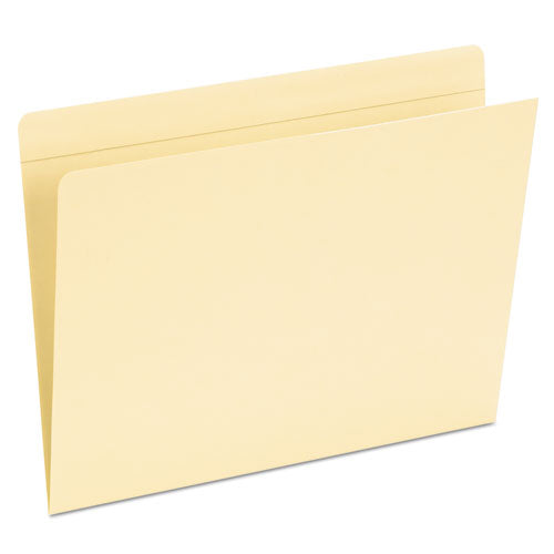 Top Tab Pocket Folders, Straight Tab, Letter Size, Manila, 50-box