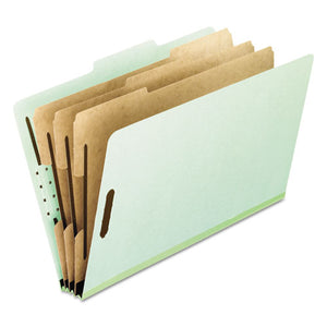 ESPFX17174 - Eight-Section Pressboard Folders, Letter, 2-5 Tab, Green, 10-box