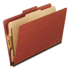 ESPFX2157R - Four-Section Pressboard Folders, Legal, 2-5 Tab, Red, 10-box