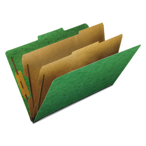 ESPFX2257GR - Six-Section Colored Classification Folders, Legal, 2-5 Tab, Green, 10-box