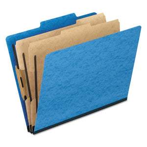 ESPFX2257LB - Six-Section Colored Classification Folders, Legal, 2-5 Tab, Light Blue, 10-box