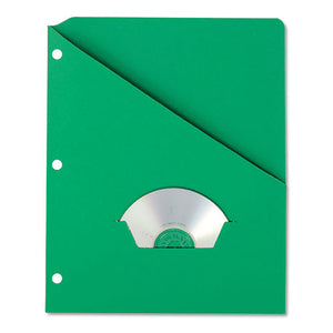ESPFX32925 - Essentials Slash Pocket Project Folders, 3 Holes, Letter, Green, 25-pack