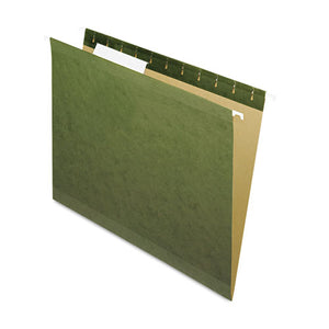 ESPFX415213 - Hanging File Folders, 1-3 Tab, Letter, Standard Green, 25-box