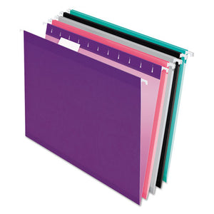 ESPFX415215ASST2 - Reinforced Hanging Folders, 1-5 Tab, Letter, Assorted, 25-box