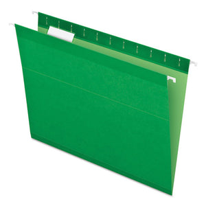 ESPFX415215BGR - Reinforced Hanging Folders, 1-5 Tab, Letter, Bright Green, 25-box