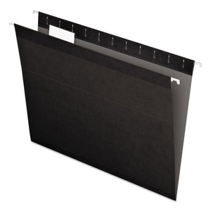 ESPFX415215BLA - Reinforced Hanging Folders, 1-5 Tab, Letter, Black, 25-box