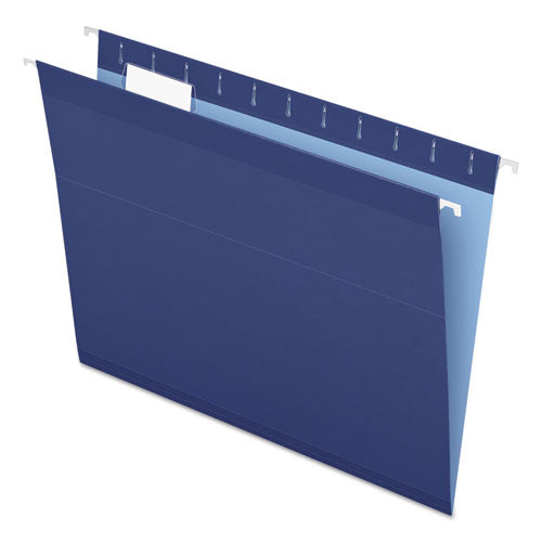 ESPFX415215NAV - Reinforced Hanging Folders, 1-5 Tab, Letter, Navy, 25-box