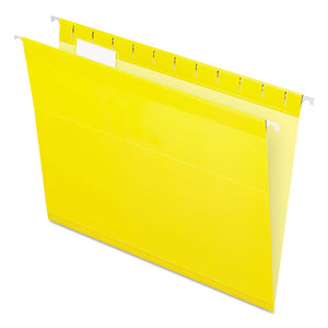 ESPFX415215YEL - Reinforced Hanging Folders, 1-5 Tab, Letter, Yellow, 25-box