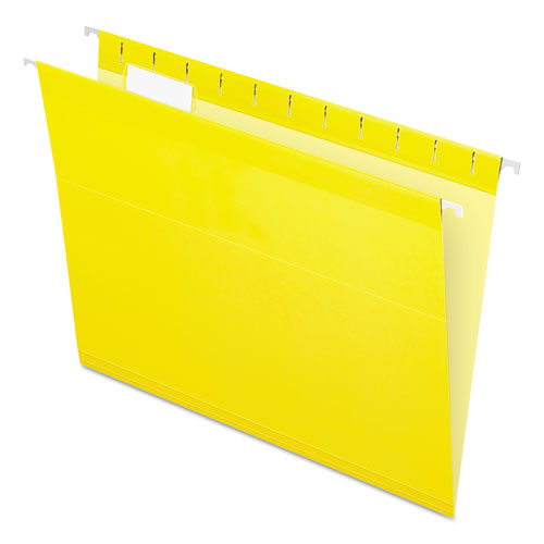 ESPFX415215YEL - Reinforced Hanging Folders, 1-5 Tab, Letter, Yellow, 25-box