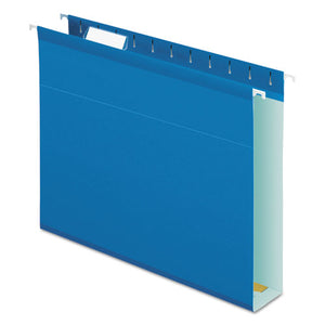 ESPFX4152X2BLU - Reinforced 2" Extra Capacity Hanging Folders, 1-5 Tab, Letter, Blue, 25-box